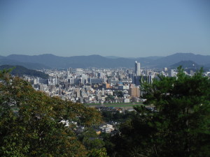 View of Hiroshima from the top of Mitaki Temple