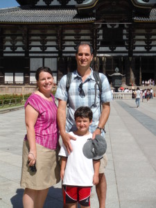 In front of Todaiji Temple (photo by Lorenzo)