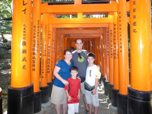 Hiking up Mt. Inari through the beautiful torii gates