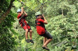 Fast Facts: Did you know that at Flight of the Gibbon there are 5 kilometers of ziplines? That makes for an OUT-OF-THIS-ZIPLINE time! 
