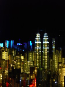 Model of the Kuala Lumpur skyline.