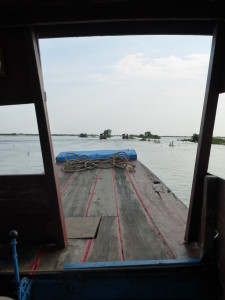 View from the front of the boat