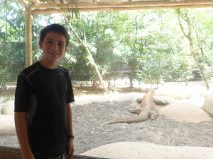 Lorenzo did a report on Komodo Dragons at school last year so this was a highlight.
