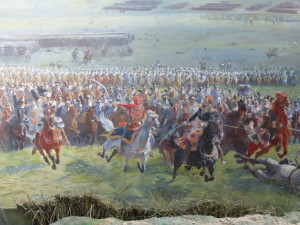 Part of a panoramic painting of the battle