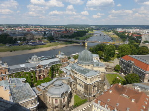 View of the Elbe from the Frauen Kirche